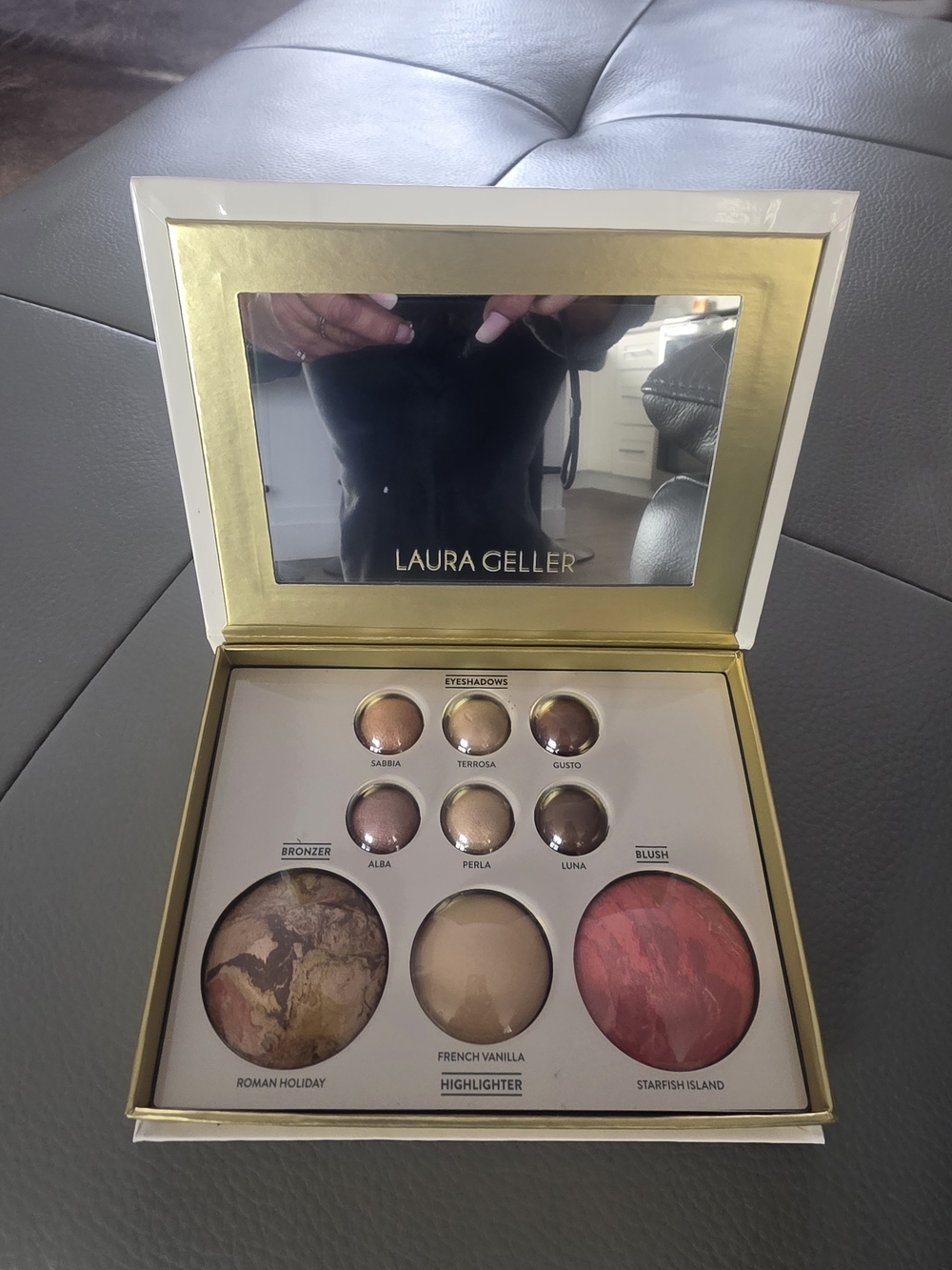Laura Geller Pink & Neutral Eyeshadow and Face Palette